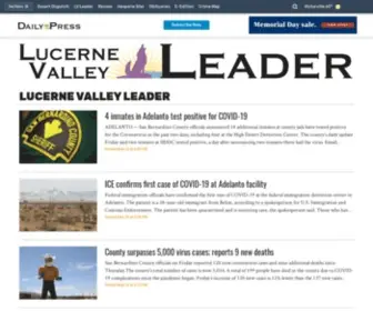 Lucernevalleyleader.com(Lucerne Valley Leader) Screenshot