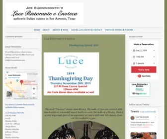 Lucesanantonio.com(Luce Ristorante e Enoteca) Screenshot