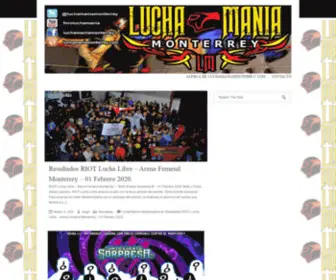 Luchamaniamonterrey.com(Luchamania Monterrey) Screenshot