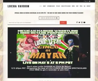 Luchavavoom.com(Lucha VaVOOM) Screenshot