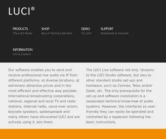 Luci.eu(LUCI Technology) Screenshot