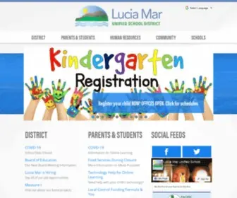 Luciamarschools.org(Lucia Mar Unifies School District serves K) Screenshot