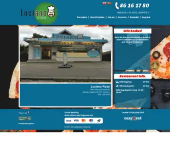 Lucianopizza.dk(Luciano pizza) Screenshot