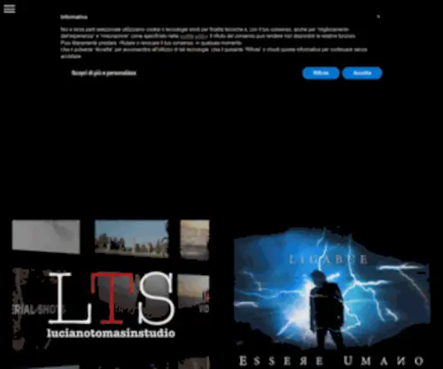 Lucianotomasinstudio.com(Works) Screenshot
