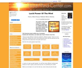 Lucid-Mind-Center.com(The NEW Lucid Mind Center) Screenshot