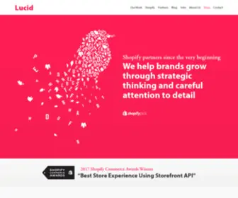Lucid.co.nz(Award-Winning Shopify Plus Experts, New Zealand & New York) Screenshot