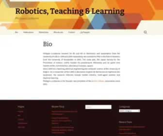 Lucidarme.me(Robotics, Teaching & Learning) Screenshot