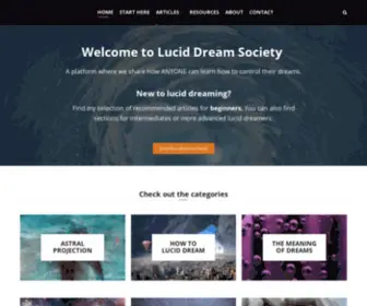 Luciddreamsociety.com(Learn The Best Techniques To Lucid Dream) Screenshot