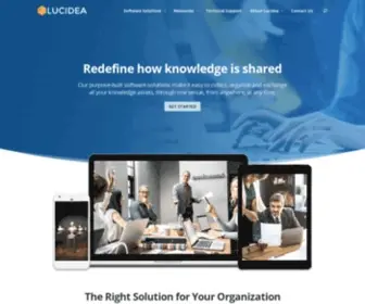 Lucidea.com(Redefine how Knowledge is Shared) Screenshot