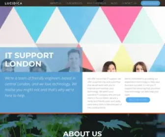 Lucidica.co.uk(Lucidica IT Support London) Screenshot