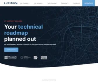 Lucidica.com(IT Support London) Screenshot