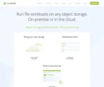 Lucidlink.com(The Cloud NAS) Screenshot