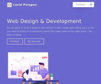 Lucidpolygon.com(Freelance Web Designer Dubai) Screenshot