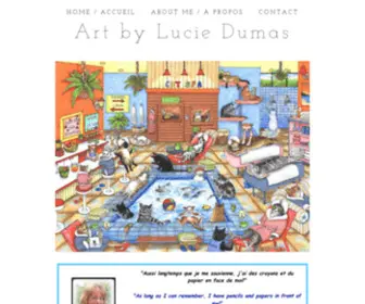 Luciedumas.com(Art by Lucie Dumas) Screenshot