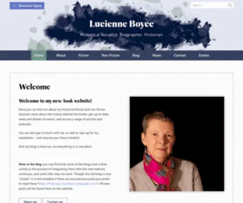 Lucienneboyce.com(Lucienne Boyce) Screenshot