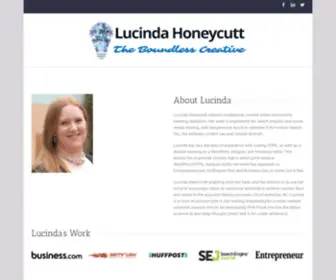 Lucindahoneycutt.com(The Boundless Creative) Screenshot