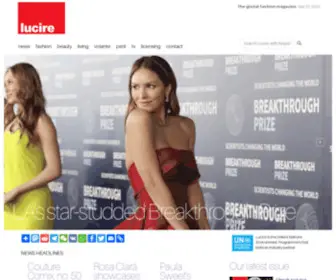 Lucire.com(The global fashion magazine) Screenshot
