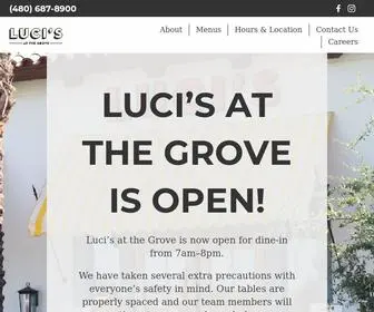 Lucisgrove.com(Luci’s at the Grove) Screenshot