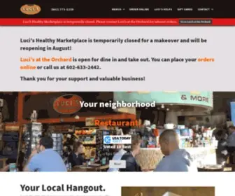 Lucishealthymarketplace.com(Phoenix market place cafe and gluten free restaurants) Screenshot