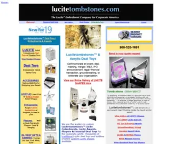 Lucitetombstones.com(Lucite Tombstones) Screenshot