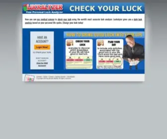 Luckalyzer.com(Check Your Luck) Screenshot