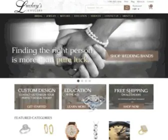 Luckeysjewelers.com(Custom Engagement Rings) Screenshot