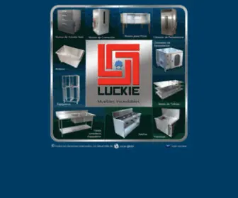 Luckie.com.mx(Muebles Inoxidables Luckie S.A) Screenshot