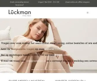 Luckman.nl(Modecentrum Lückman) Screenshot