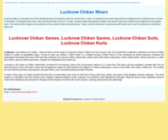 Lucknowchikanwears.com(Lucknow Chikan saree) Screenshot