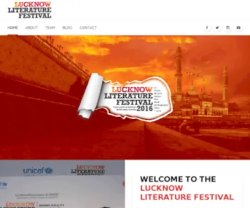 Lucknowliteraturecarnival.com(Lucknow Literature Carnival 2014) Screenshot