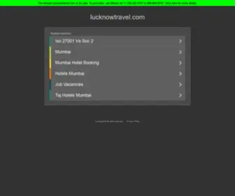 Lucknowtravel.com(Lucknow Travel and Tourism Guide) Screenshot