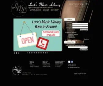 Lucksmusic.com(Luck's Music Library) Screenshot