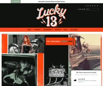 Lucky13.com(LUCKY 13) Screenshot