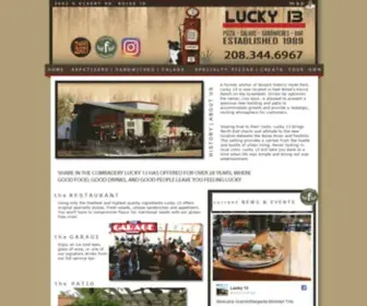 Lucky13Pizza.com(Lucky 13 Pizza) Screenshot