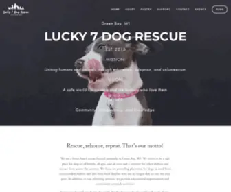 Lucky7Dogrescue.com(Lucky 7 Dog Rescue) Screenshot