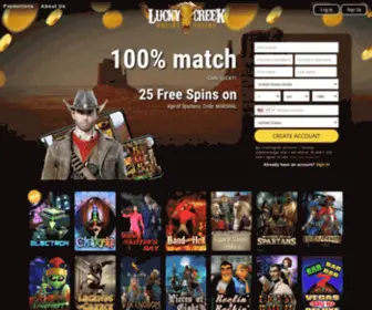 Luckycreek.com Screenshot