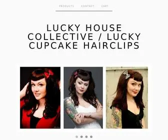 Luckycupcakehairclips.com(Lucky House Collective) Screenshot