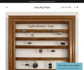 Luckydaydesigns.com(Earring Organizers Wall Mounted Earring Holder Picture Frame Storage) Screenshot