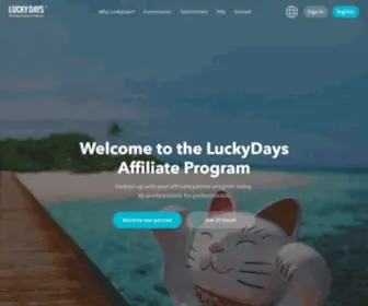 Luckydaysaffiliates.com Screenshot