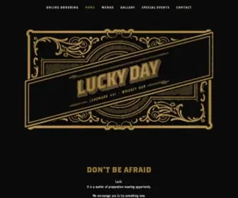 Luckydaywhiskeybar.com(Luckydaywhiskeybar) Screenshot