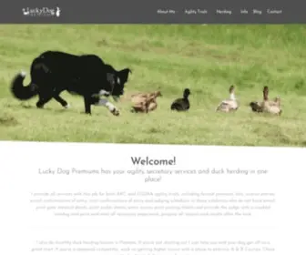 Luckydogpremiums.com(Duck herding with a little agility secretary services) Screenshot