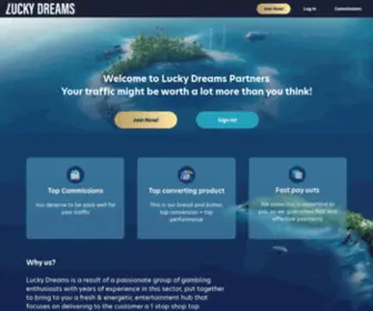 Luckydreamspartners.com(Affiliates system) Screenshot