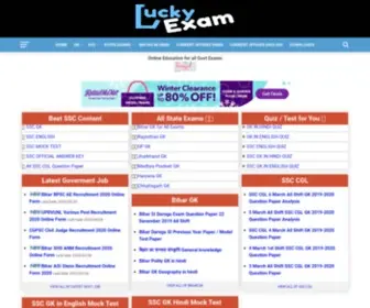 Luckyexam.com(Online Education for all Govt Exams) Screenshot