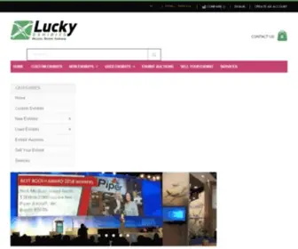 Luckyexhibits.com(New and Used Custom Trade Show Exhibits) Screenshot