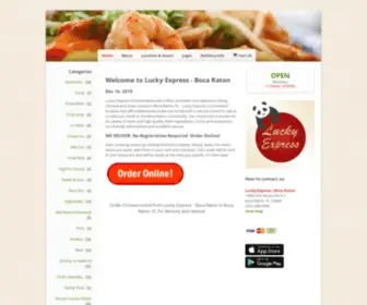 Luckyexpressfl.com(Order Chinese online from Orient House Express) Screenshot