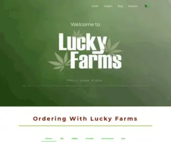 Luckyfarms.org(Lucky Farms cannabis delivery) Screenshot