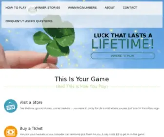 Luckyforlife.us Screenshot