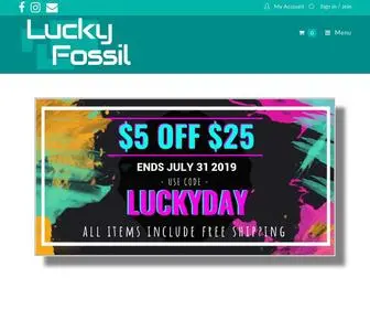 Luckyfossil.com(Lucky Fossil) Screenshot