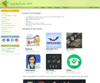 Luckyicon.com(Icon Design) Screenshot
