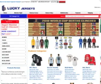 Luckyjerseys.in(The Offical Online Store Of The NFL) Screenshot